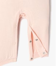 combinaison bebe en jersey a epaules volantees et motif renards rose pyjamas et dors bienE178201_2