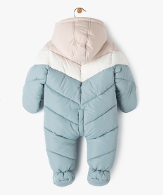 combinaison pilote a capuche doublure fourrure imitation bebe bleu manteaux blousonsE180001_4