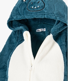 surpyjama chaud et doux a capuche animee ideal noel bebe bleu pyjamas et dors bienE180201_2