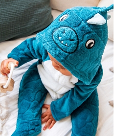 surpyjama chaud et doux a capuche animee ideal noel bebe bleu pyjamas et dors bienE180201_4
