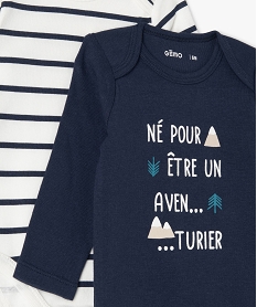 body bebe a manches longues et motifs (lot de 2) bleuE181401_2