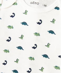 body a manches longues et col us en coton biologique bebe (lot de 3) vertE181601_3