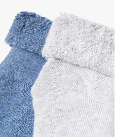 chaussettes en maille bouclette douillette bebe (lot de 2) bleu standard chaussettesE183001_2