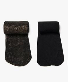 collants semi-opaques fille ( lot de 2) noir collantsE185201_1