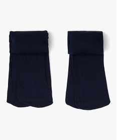 collants fille semi-opaques unis (lot de 2) bleu vif collantsE185401_2