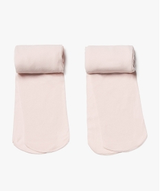 GEMO Collants fille semi-opaques unis (lot de 2) Rose
