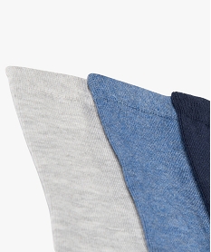 chaussettes hautes coloris uni garcon (lot de 5) bleuE186601_2