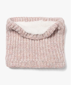 echarpe snood avec fil metallise et doublure peluche fille rose standard foulards echarpes et gantsE191701_3