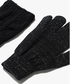 gants 2-en-1 avec mitaines fille noir standardE195401_2