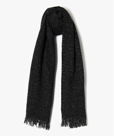 echarpe plaid avec fil lurex fille noir vif foulards echarpes et gantsE195601_2
