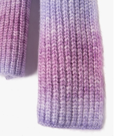 echarpe en tricot effet tie and dye femme marron chine foulards echarpes et gantsE195801_2