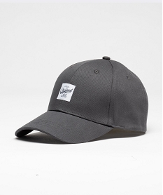 GEMO Casquette baseball en toile de coton unie homme gris standard