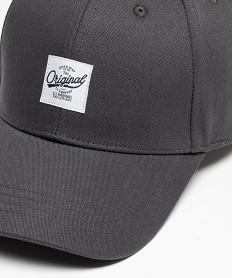 casquette en coton et coton recycle homme grisE196901_2