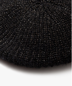 beret en maille pailletee femme noir standardE198201_2
