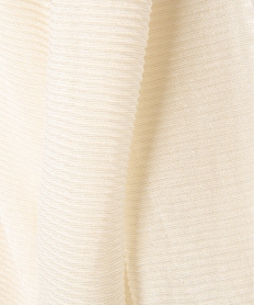 foulard paillete en maille gaufree femme beige standard autres accessoiresE203401_2