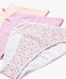 culottes assorties en coton biologique extensible fille (lot de 3) multicoloreE205001_2