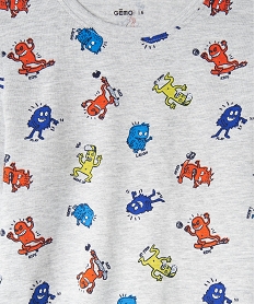 pyjama a motifs monstres multicolores garcon imprimeE209901_2