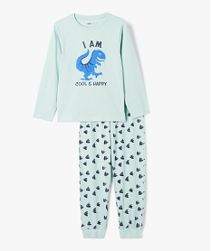 pyjama a motif dinosaure garcon vert pyjamasE210001_1