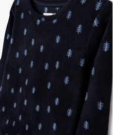 pyjama en maille polaire a motifs sapins garcon imprimeE210101_2
