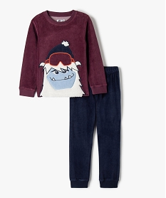 PANTOUFLE MARINE HOMEWEAR VIOLET FONCE:40632610219-Coton////