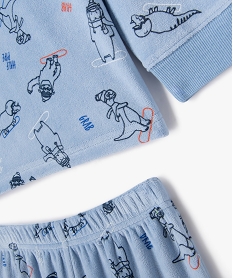 pyjama en velours avec motif snowboard garcon imprimeE211001_2