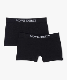 GEMO Boxers sans coutures fille (lot de 2) Noir