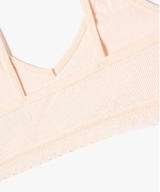 brassiere a fines bretelles en maille cotelee fille roseE213001_2