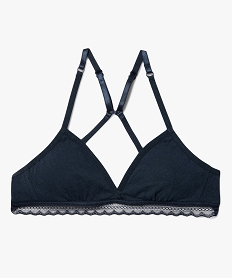 GEMO Soutien-gorge triangle spécial dos nageur fille Bleu