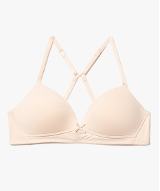 GEMO Soutien-gorge avec bonnets paddés et bretelles multipositions fille Rose