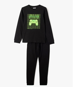 GEMO Pyjama à manches longue avec motif jeu vidéo garçon Noir