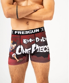 boxer homme microfibre imprime one piece - freegun brun boxers et caleconsE221301_4