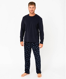 pyjama en maille polaire homme imprimeE223401_1