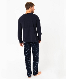 pyjama en maille polaire homme imprimeE223401_3