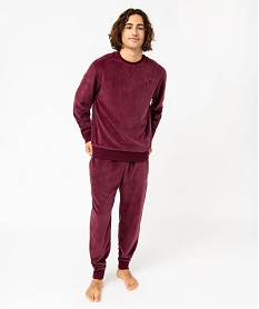 pyjama en velours 2 pieces homme rougeE223801_1