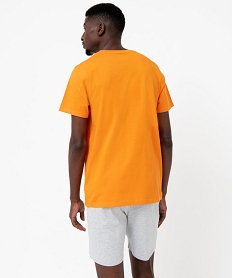 pyjashort bicolore imprime homme - naruto orangeE223901_3