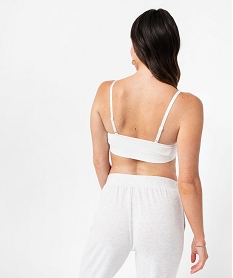 brassiere triangle sans armatures avec mousses amovibles blanc soutien gorge sans armaturesE225101_3