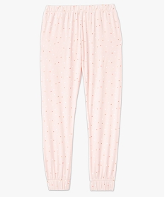 pantalon de pyjama imprime avec bas elastique femme imprime bas de pyjamaE229501_4