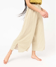 GEMO Pantalon de pyjama fluide imprimé femme Imprimé