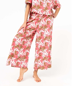 pantalon de pyjama fluide imprime femme imprimeE229801_2