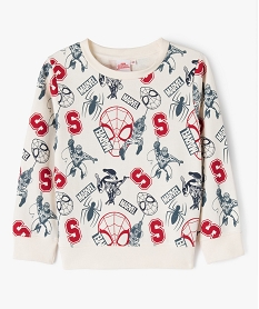 sweat a motif spiderman avec interieur molletonne garcon - marvel imprimeE242701_1