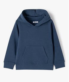 sweat a capuche interieur molletonne garcon bleuE244701_1