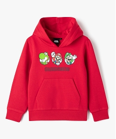 sweat a capuche avec motifs colores garcon - super mario rougeE244901_1