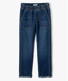 jean regular avec ceinture elastique garcon gris jeansE246401_2