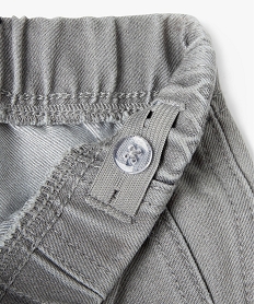 jean regular avec ceinture elastique garcon grisE246501_3