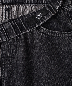jean avec ceinture elastique garcon noirE246701_2