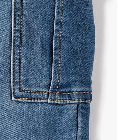 jean chaud avec taille elastique et poches a rabat garcon gris jeansE246901_2