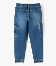 jean chaud avec taille elastique et poches a rabat garcon gris jeansE246901_4