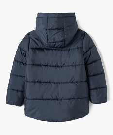 blouson a capuche matelasse et deperlant garcon bleu blousons et vestesE253101_4