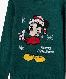 pull de noel avec motif mickey garcon - disney vertE254401_2