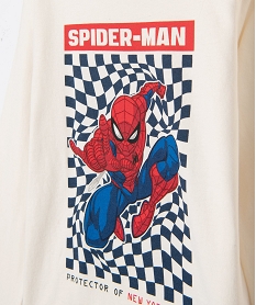 tee-shirt garcon a manches longues a motif spiderman - marvel beigeE258701_4